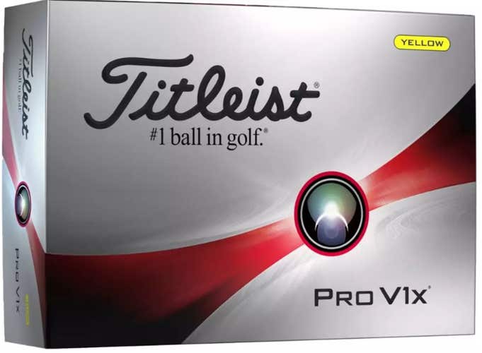 Titleist Pro V1x Golf Balls (Yellow, 12pk) 2023 NEW