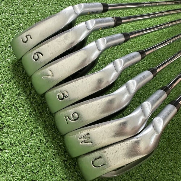 READ Ping i20 Iron Set 5-PW UW CFS Steel X Flex Extra Stiff Yellow Dot ...