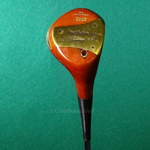 VINTAGE MacGregor Tourney OH 945W Tommy Armour Persimmon 3 Wood Steel REFINISHED