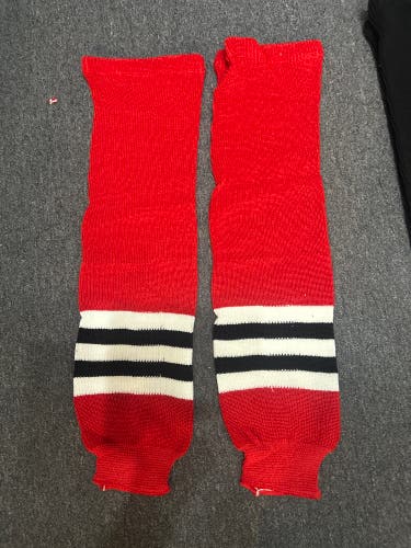 Ice hockey knit socks