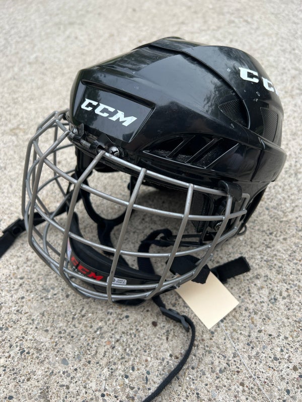 Mohawk Valley Prowlers UHL game used worn GOON Roberge Hockey Helmet COA