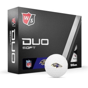 Wilson Staff 2023 Duo Soft NFL Golf Balls - Baltimore Ravens