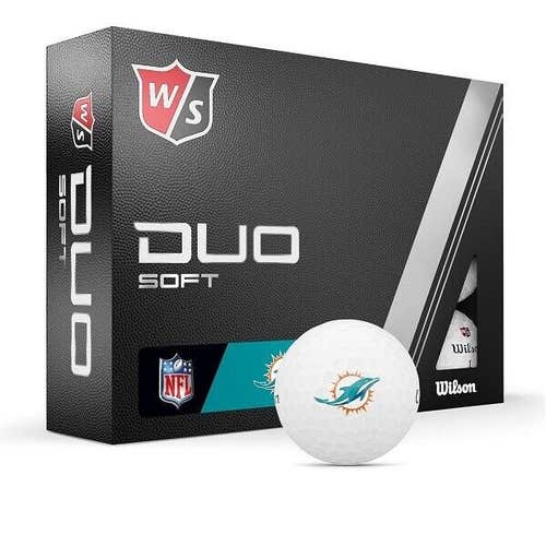 Wilson Staff 2023 Duo Soft NFL Golf Balls - Miami Dolphins
