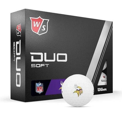 Wilson Staff 2023 Duo Soft NFL Golf Balls - Minnesota Vikings