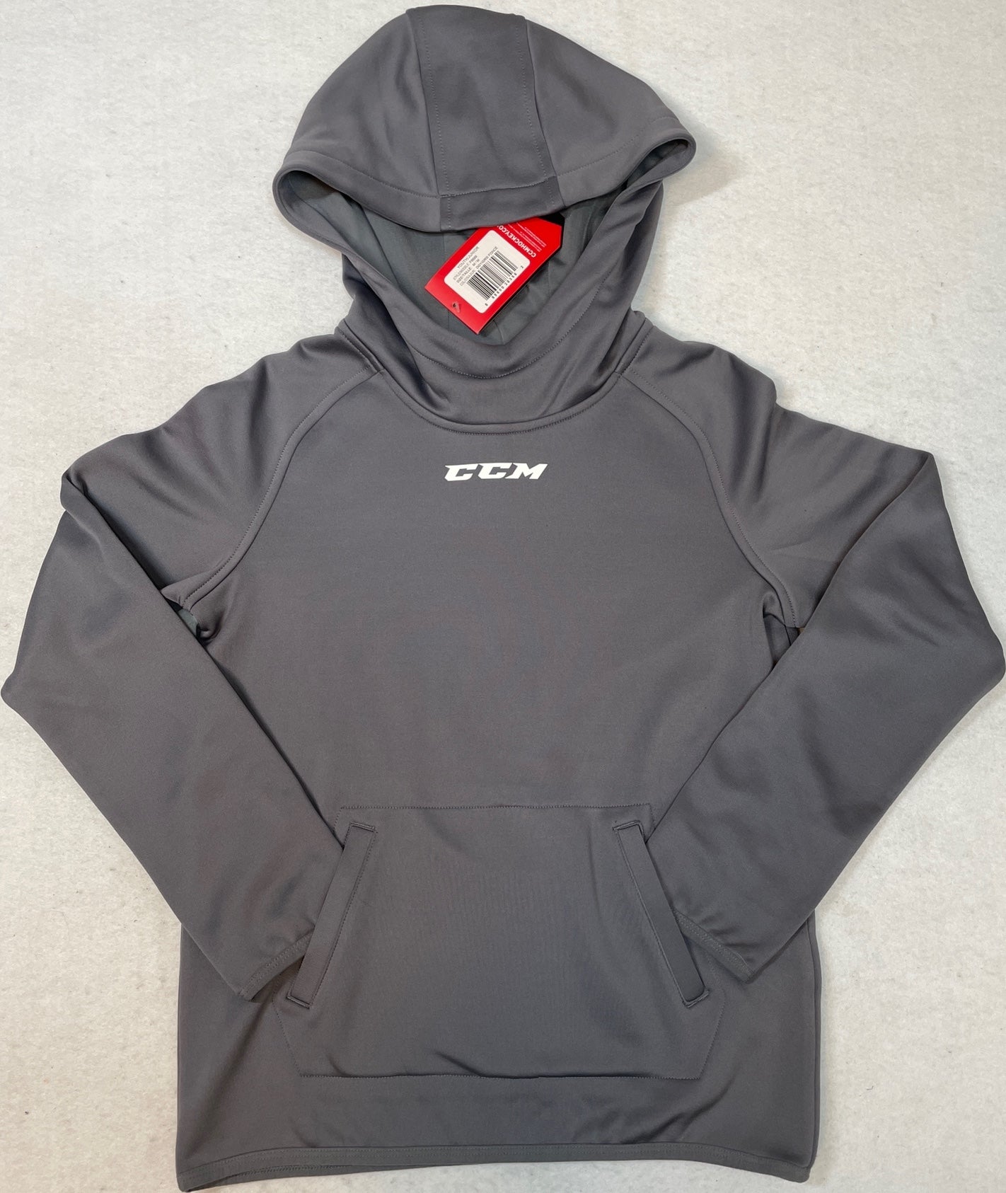 CCM - Pullover Hoodie Youth, Man, Dark Grey, Size: M