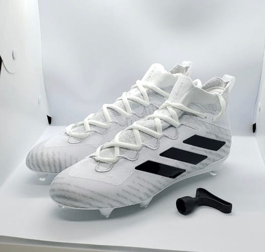 NEW Sz 13 Adidas Freak Ultra 20 Primeknit Boost White Blk  Football Cleat FX2112