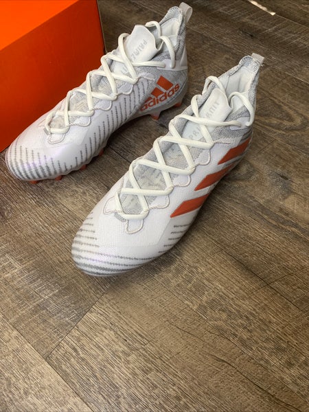 adidas Freak Ultra Primeknit Boost Football Cleats White/Orange Mens 13.5