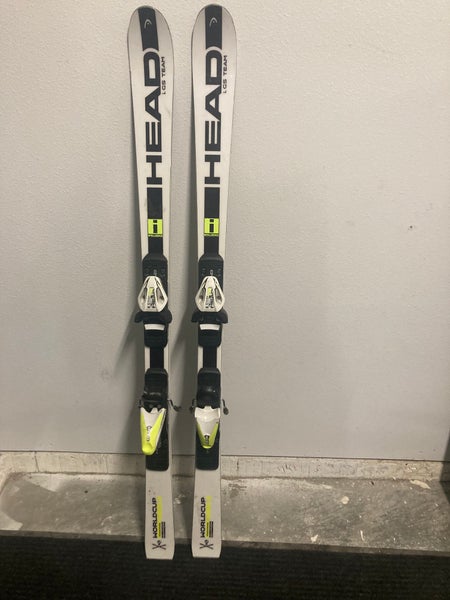 Used HEAD 137 cm Racing World Cup Rebels i.GS RD Skis With Bindings Max Din 10