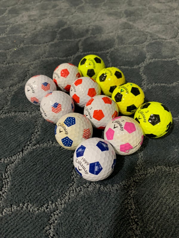 Used Callaway Soccer Ball 12 Pack (1 Dozen) Chrome Soft Balls