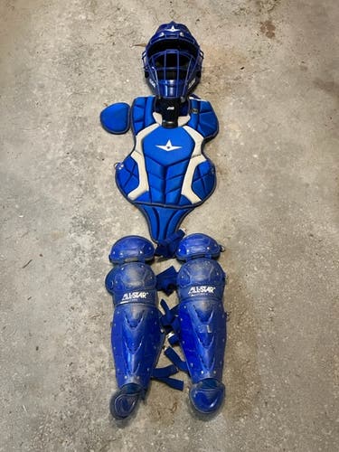 Used All Star Catcher's Set Youth size (ages 7-9) - Royal Blue
