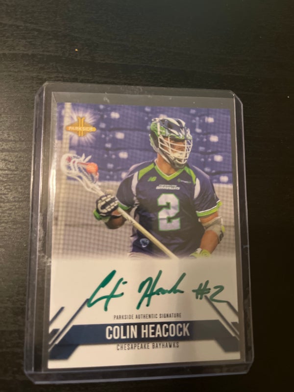 Autographed Colin Heacock Parkside MLL trading card