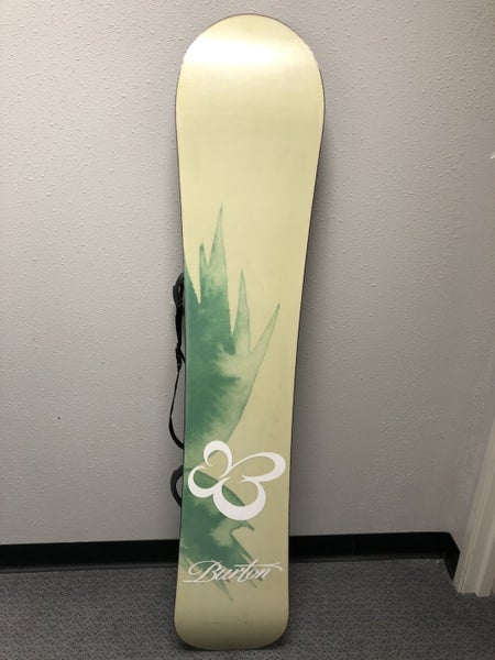 Used Burton Feather 150 Cm Mens Snowboard Combo SidelineSwap