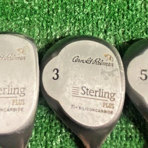 Arnold Palmer Golf Wood Set Sterling Plus 1W,3W,5W RH Men's Stiff Flex HC's Nice