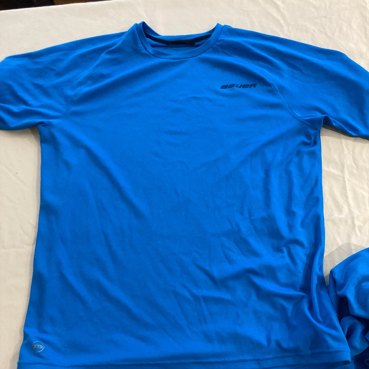 Blue Used Large Men's Shirt Bauer 37.5 training shirt 2 pack