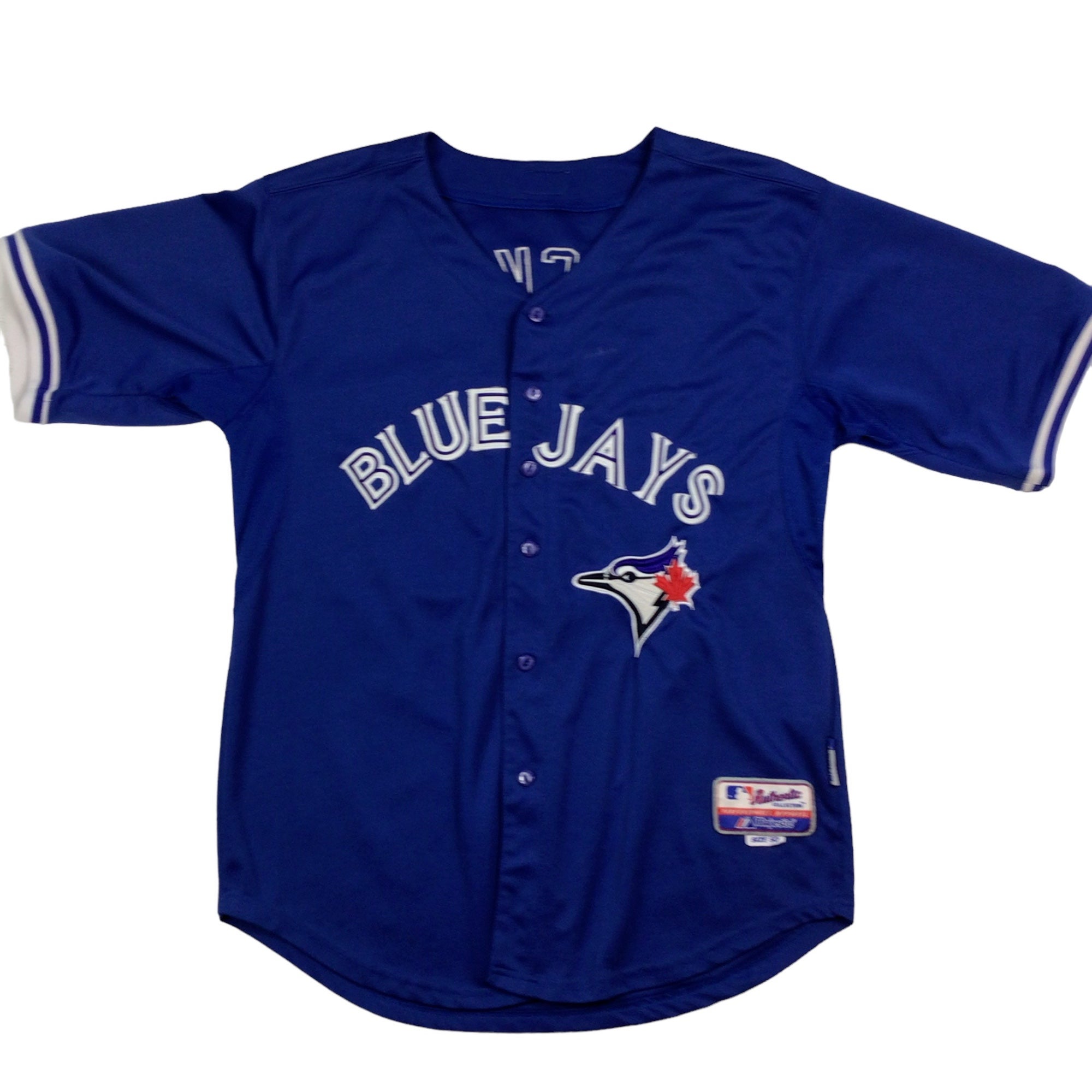 Vtg Toronto Blue Jays Mens Jersey Majestic Sewn Logos Made USA MLB