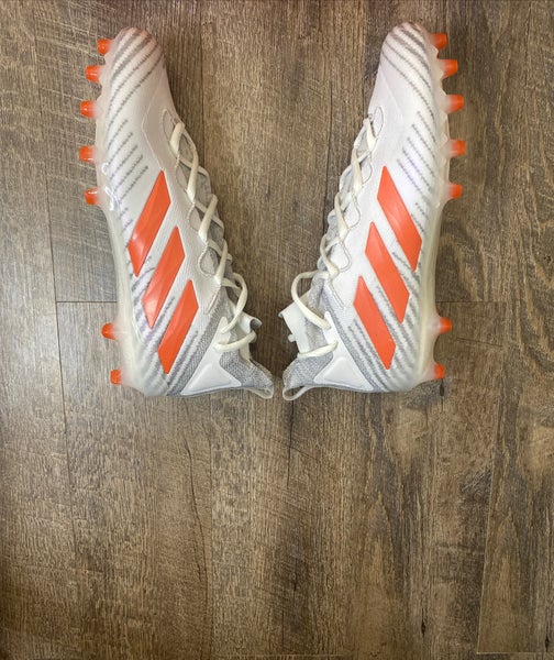 adidas Freak Ultra Primeknit Boost Football Cleats White/Orange Mens 13.5