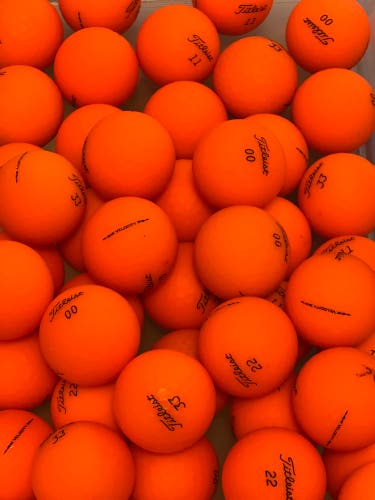 48 Titleist Velocity Matte Orange Golf Balls 5A