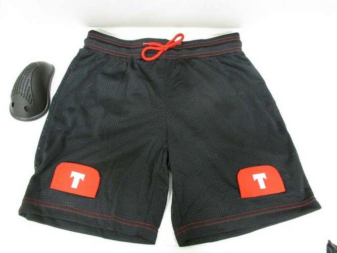Tron Junior Boys Loose Fit Ice-Hockey Mesh Jock Shorts with Cup (Junior-Large) 2 Pairs