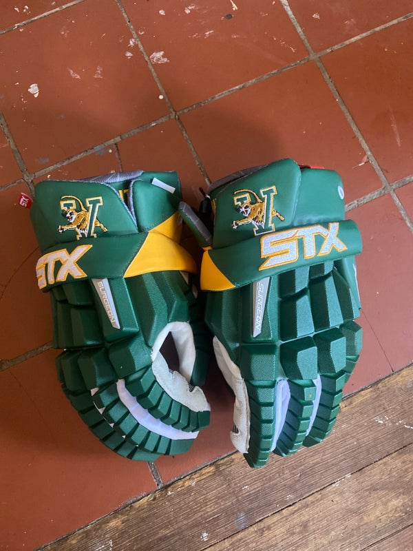 Vermont *Team Issued* New STX Large Rzr Lacrosse Gloves