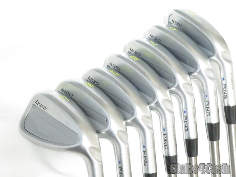 PING i230 Irons Blue Dot Aerotech SteelFiber i125CW Stiff Flex 5-P