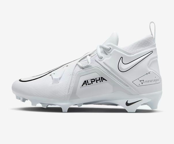 Nike Alpha Menace Pro 3 white/platinum men’s size 7.5 *BRAND NEW*