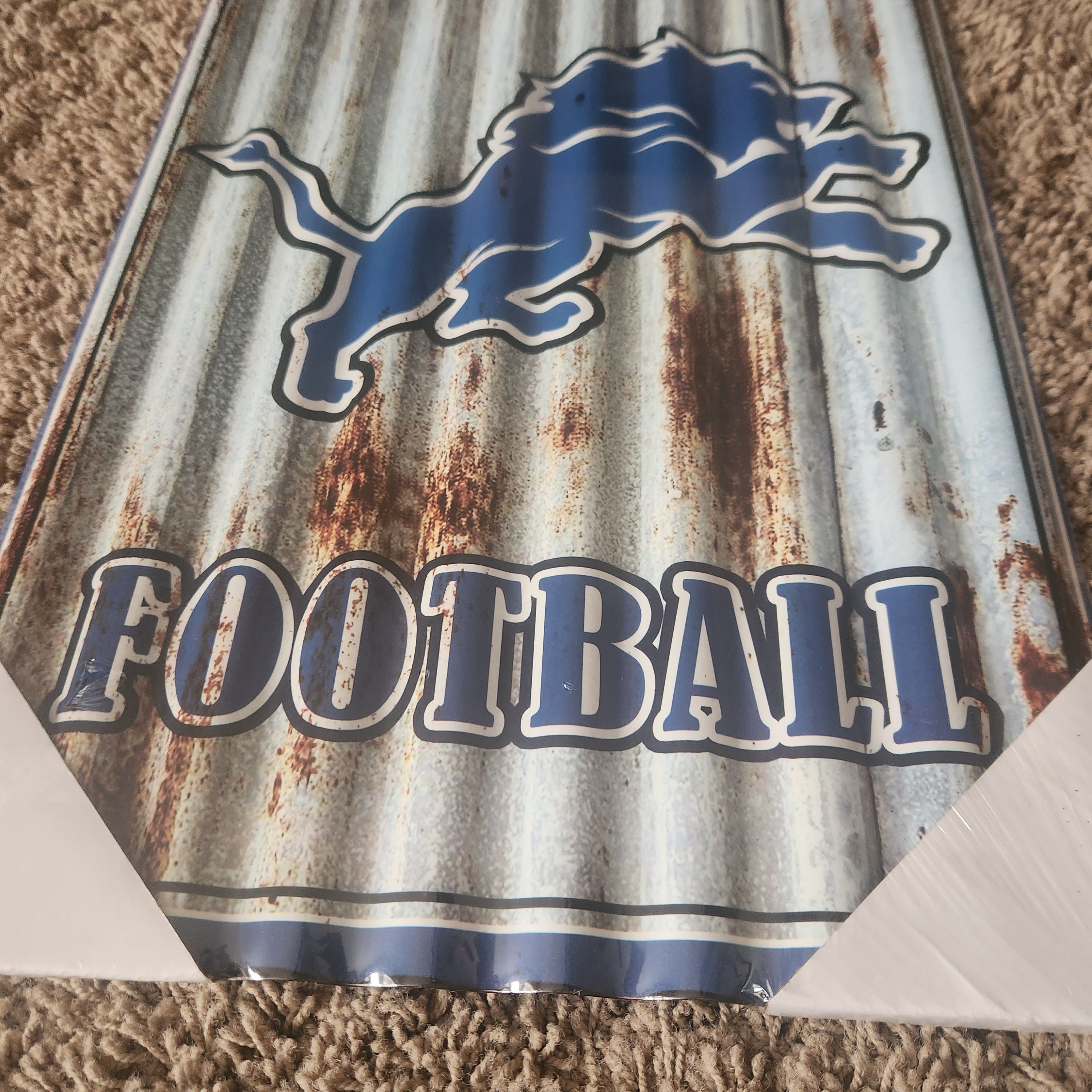 Detroit Lions Metal Yard Art - Michigan Metal Artwork