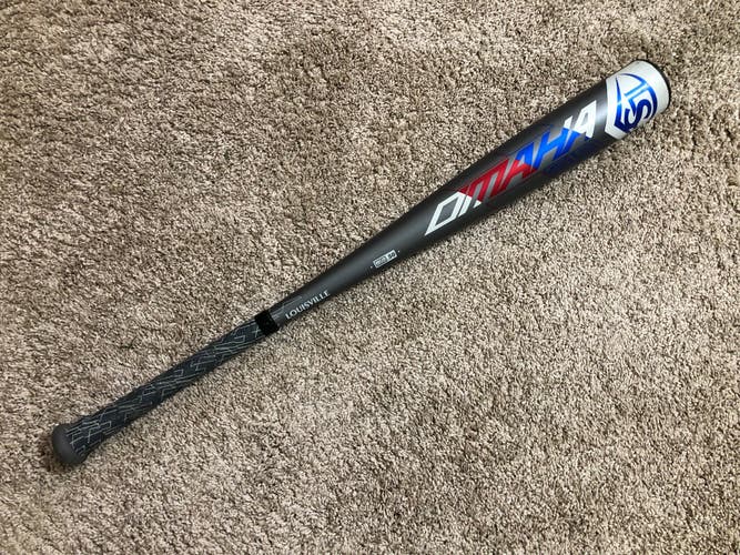 Used BBCOR Certified Louisville Slugger Alloy Omaha Bat (-3) 26 oz 29"