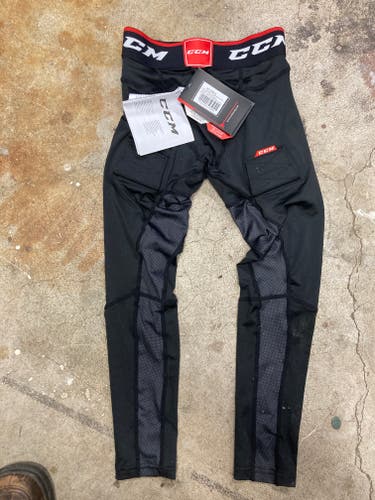 Black New Large Kids Unisex CCM Compression