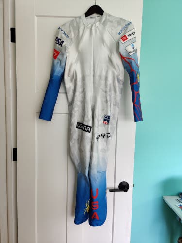 Men's Used Medium/Large Spyder Downhill Ski Suit FIS Legal