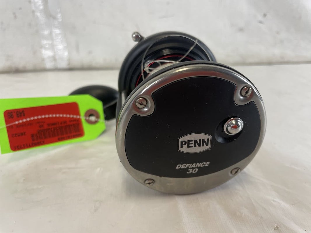 Used Penn Defiance 30 Fishing Reel Dfn30 6.1:1 4 Stainless Steel Ball Bearings