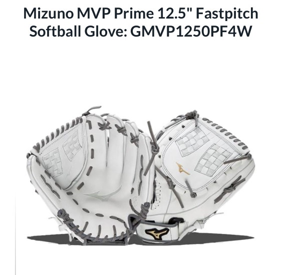 New 2023 Mizuno Right Hand Throw Outfield MVP Prime Softball Glove 12.5"