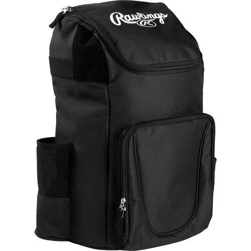 New Rawlings R250 Player's Backpack equipment black kids softball youth bag bat