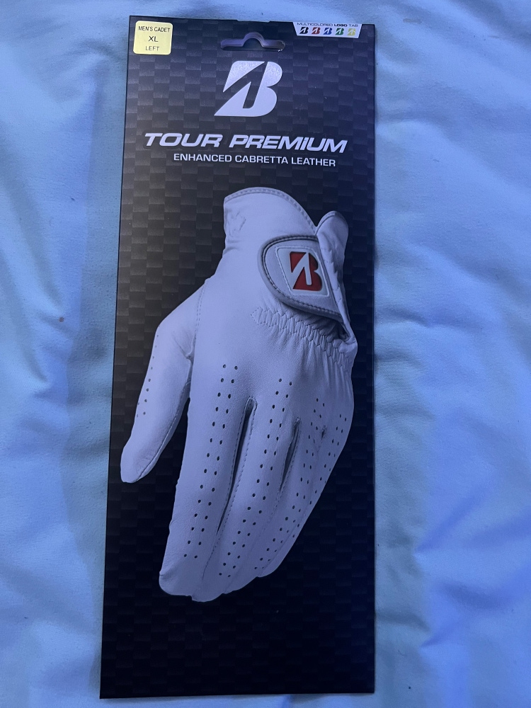 Bridgestone Men’s Tour Premium Enhanced Cabrera Leather Gloves (XL)