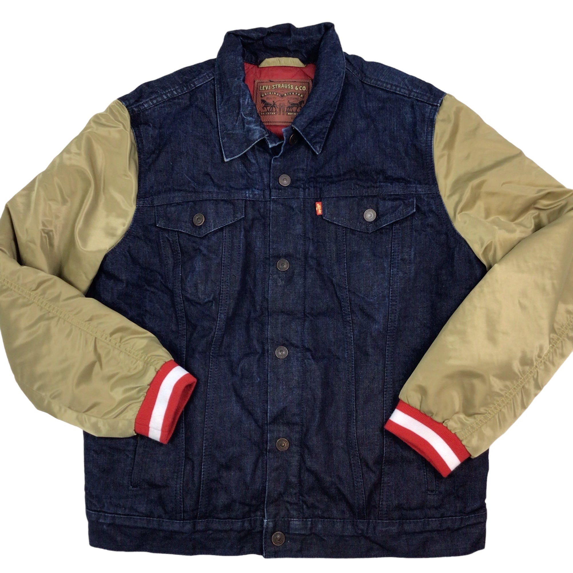 Levi's, Jackets & Coats, New Levis Sf 49ers Sherpa Denim Trucker Jacket