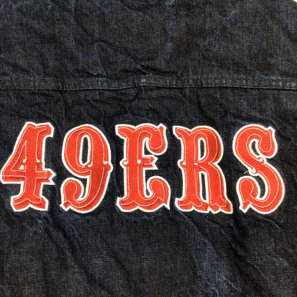 San Francisco 49ers Denim Days Jacket, Mens Size: L