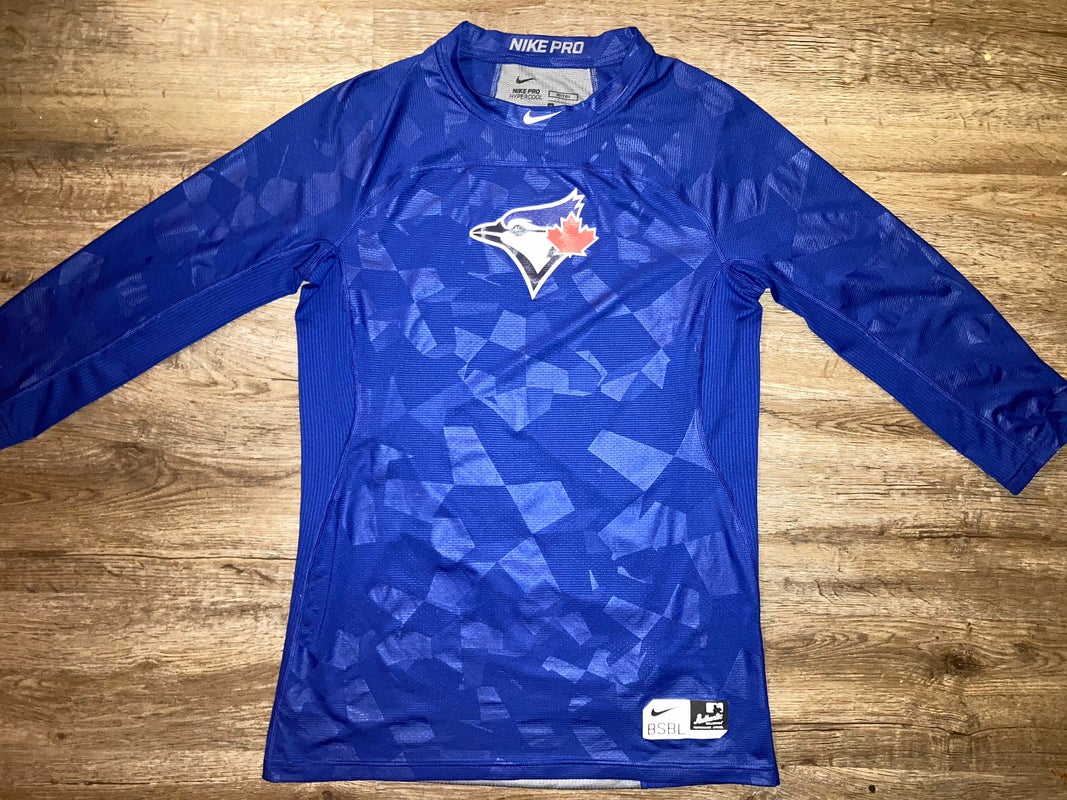 The Nike Tee Toronto Blue Jays Men's Blue T-Shirt Size Small 3/4