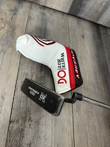 Oydssey  DFX 6600 Blade Putter Toe Weighted 35” RH With White Hot Head Cover
