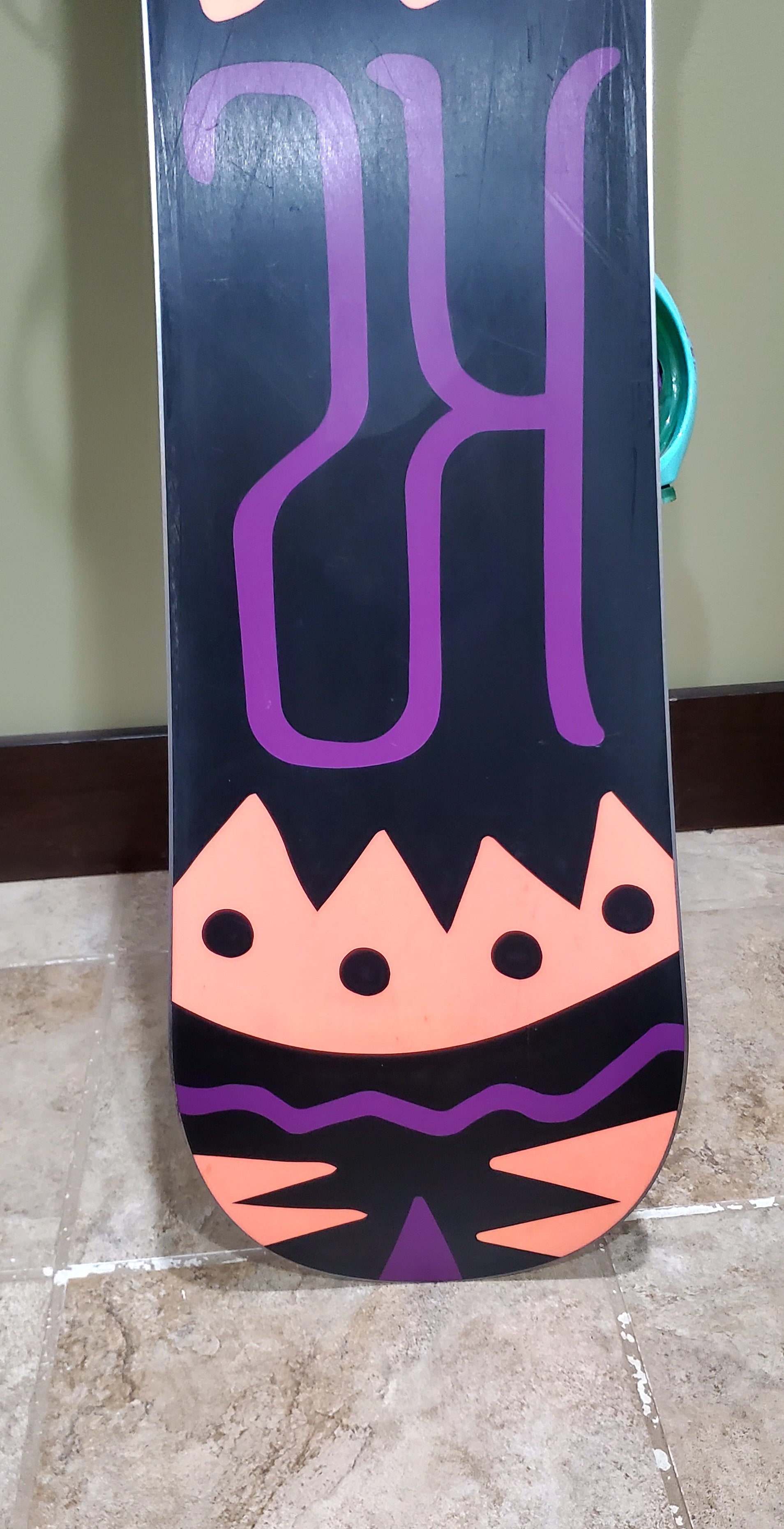 Used Kid's K2 Kandi Snowboard Freestyle With Bindings True Twin