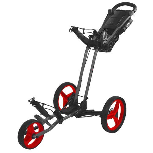 Sun Mountain Pathfinder PX3 Push Pull Golf Cart Trolley - MAGNETIC GRAY RED