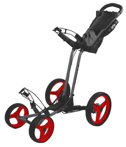 Sun Mountain Pathfinder PX4 Push Pull Golf Cart Trolley - Magnetic Gray Red