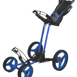 Sun Mountain Pathfinder PX4 Push Pull 4-Wheel Golf Cart Trolley - BLUE