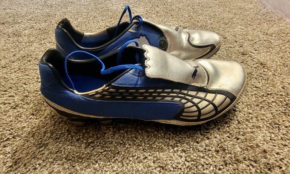 Used Blue & Silver Puma v1.10 Soccer Cleats - Size 12