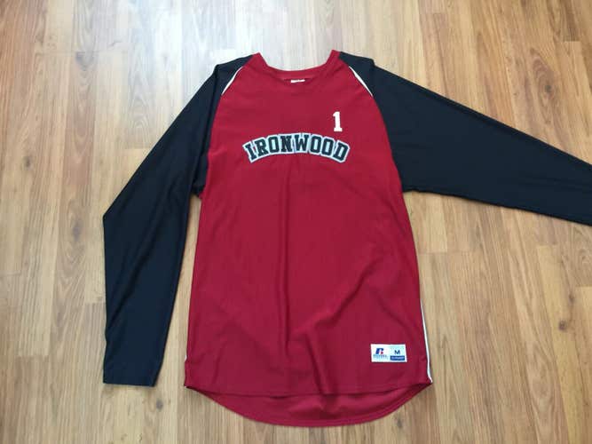 Ironwood High School Eagles #1 Red Size Medium Baketball Shooting Jersey Shirt!