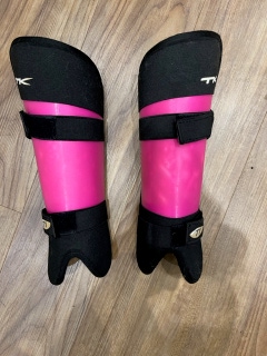 Used TK Shin Guards T1 Hot Pink Size XS