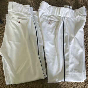 Alleson White /Black piping Adult Large Baseball Pants