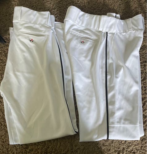 Alleson White /Black piping Adult Large Baseball Pants