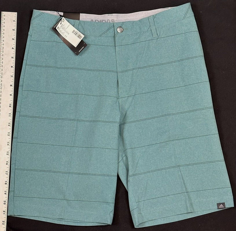 Adidas Ultimate365 Club Novelty Mens Golf Shorts Green Size 32 NWT #14498