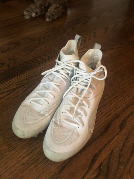 Men's Nike Alpha Huarache 8 Elite Lacrosse Cleats - grey/white men's size 11(excellent condition)