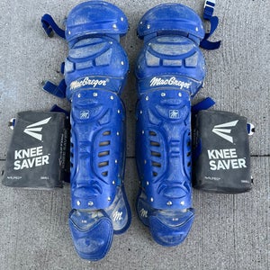 Used MacGregor Catcher's Leg Guard and Knee Savers
