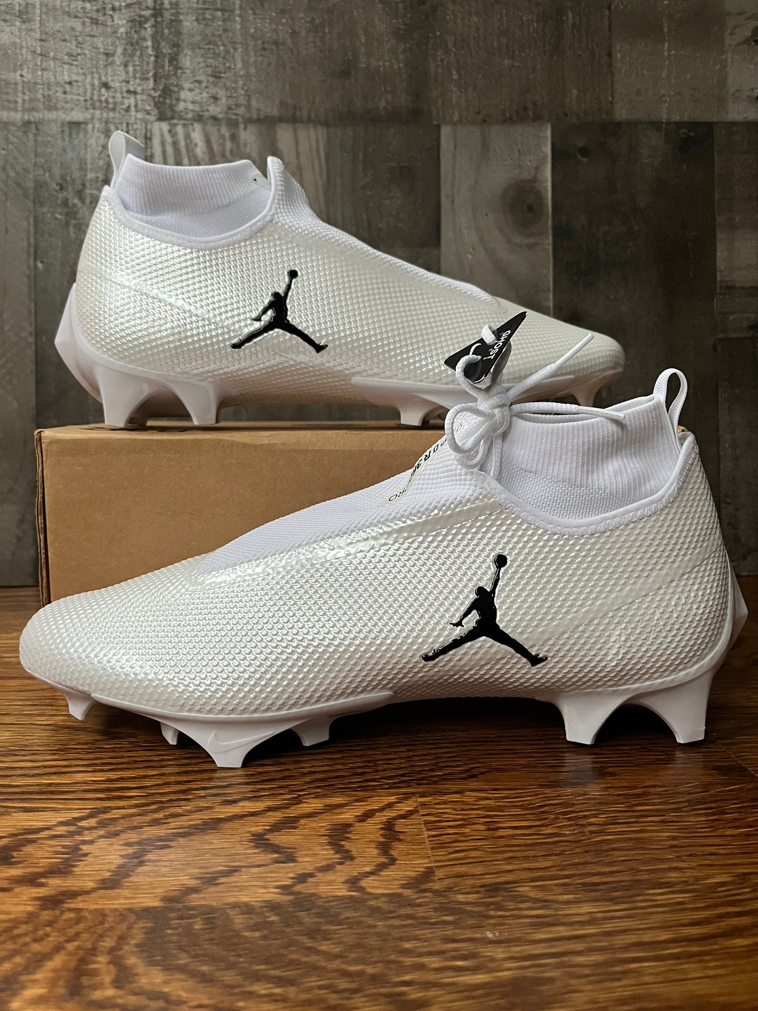 white jordan football cleats